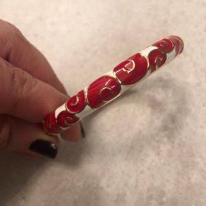 Enamel bangle bracelet